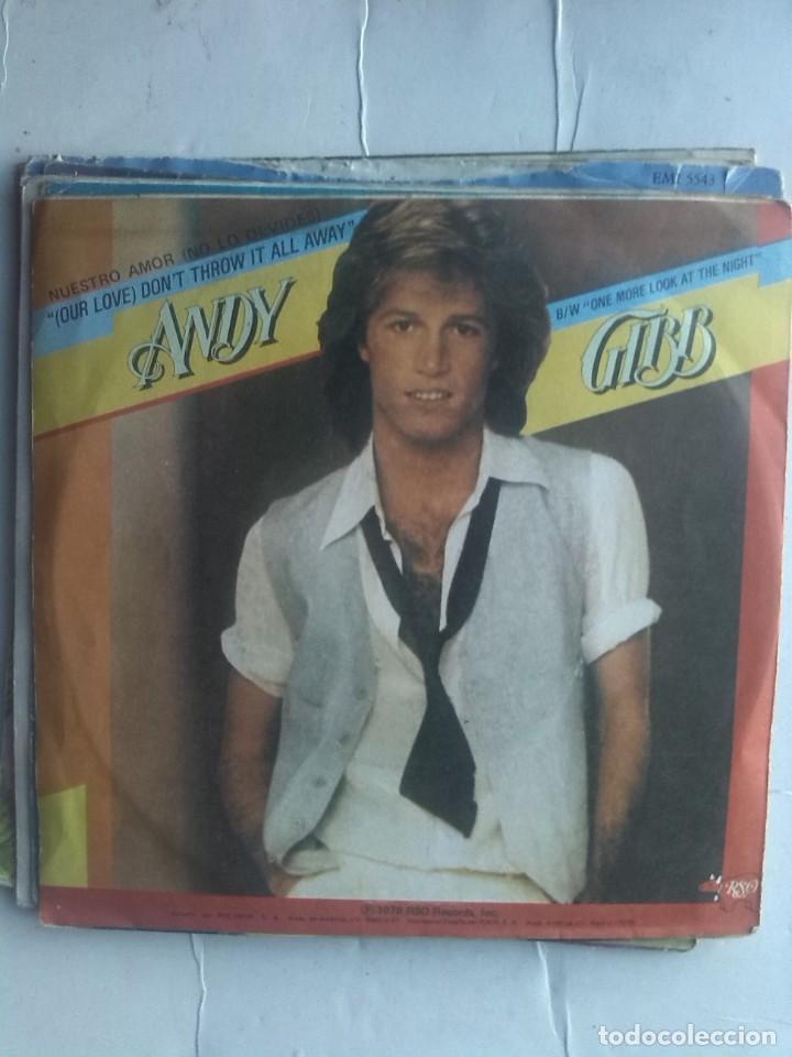 Discos de vinilo: ANDY GIBB DON&acute;T THROW IT ALL AWAY SINGLE 7&rdquo; - Foto 2