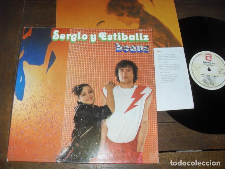 Discos de vinilo: SERGIO Y ESTIBALIZ LP. BEANS MADE IN SPAIN. 1979. GATEFOLD - Foto 1