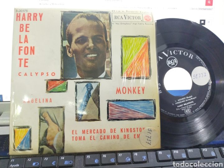 Discos de vinilo: Harry Belafonte EP monkey + 3 Espa&ntilde;a 1962 - Foto 1