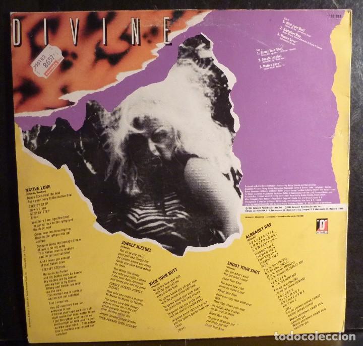 Discos de vinilo: DIVINE // JUNGLE JEZEBEL // 1982 // (VG G). LP - Foto 2