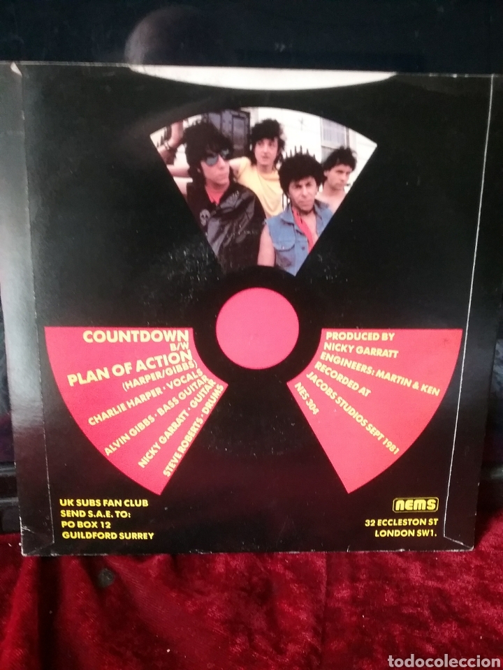 Discos de vinilo: U.K. SUBS 1981 NEMS LONDON - Foto 2