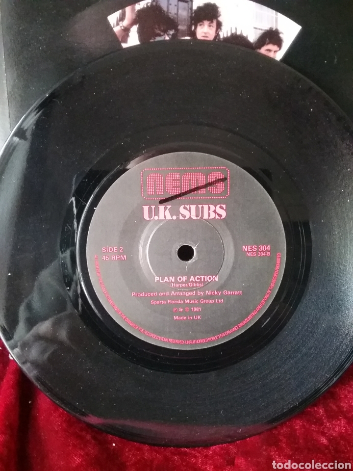 Discos de vinilo: U.K. SUBS 1981 NEMS LONDON - Foto 4