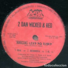 Discos de vinilo: 2 DAN WICKED & RED - BORICUAS LEFT TO RIGHT / PUERTO RICANS ON THE RISE (12”)