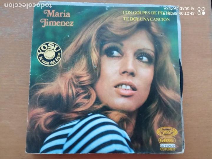 Discos de vinilo: MARIA JIMENEZ CON GOLPES DE PECHO SINGLE - Foto 1