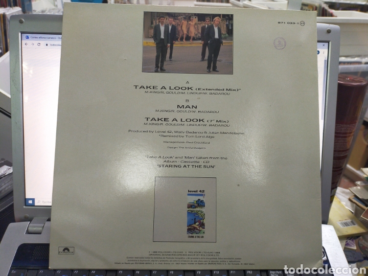 Discos de vinilo: Level 42 maxi take a look Espa&ntilde;a 1988 - Foto 2