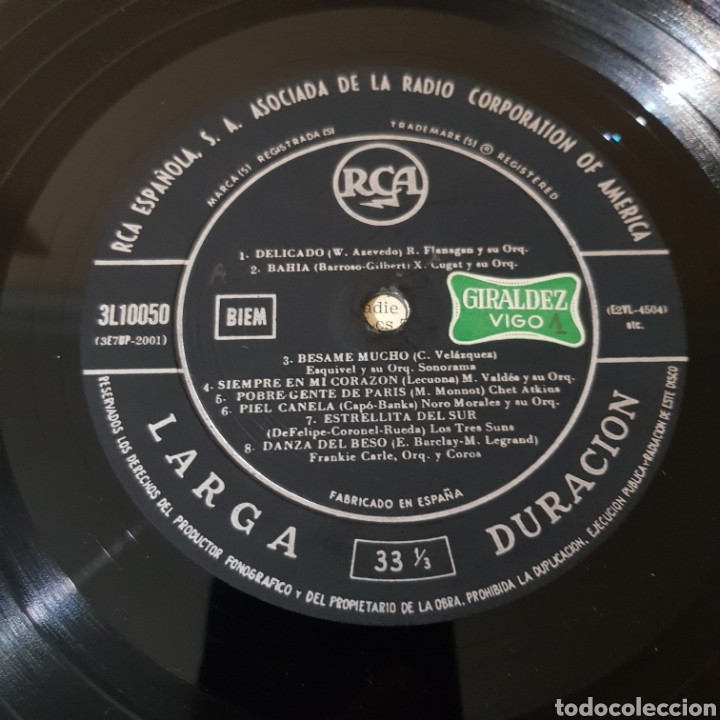 Discos de vinilo: RITMO Y MELODIA 1958 RCA - PROGRAMA DE BAILE CON 16 GRANDES ORQUESTAS - Foto 3