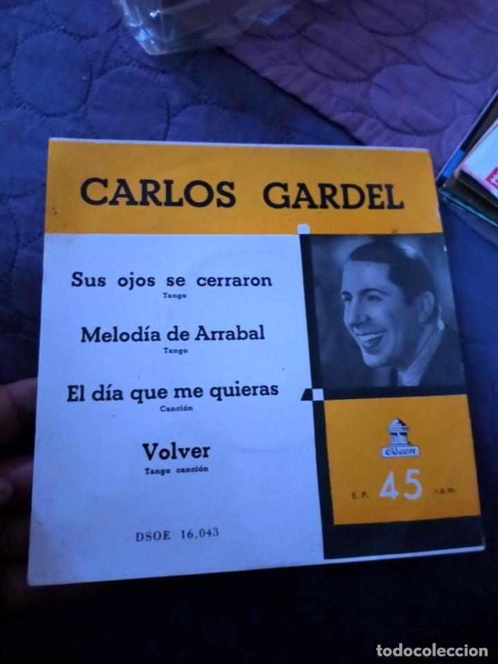 Discos de vinilo: Antiguo disco de vinilo Carlos Gardel - Odeon - Foto 1