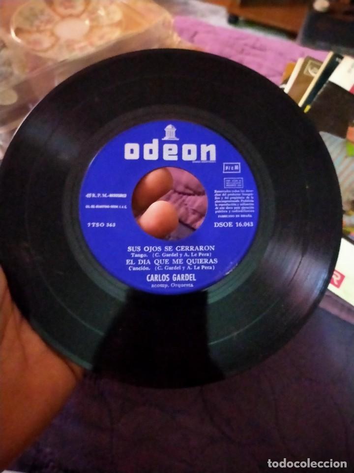 Discos de vinilo: Antiguo disco de vinilo Carlos Gardel - Odeon - Foto 3