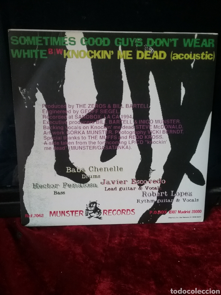 Discos de vinilo: THE ZEROS 1994 Munster Records - Foto 2