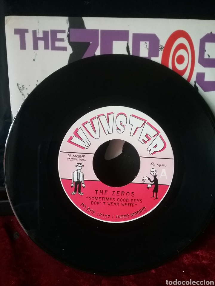 Discos de vinilo: THE ZEROS 1994 Munster Records - Foto 3