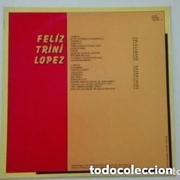 Discos de vinilo: Feliz Trini L&oacute;pez LP Edigsa 1981 - Foto 2