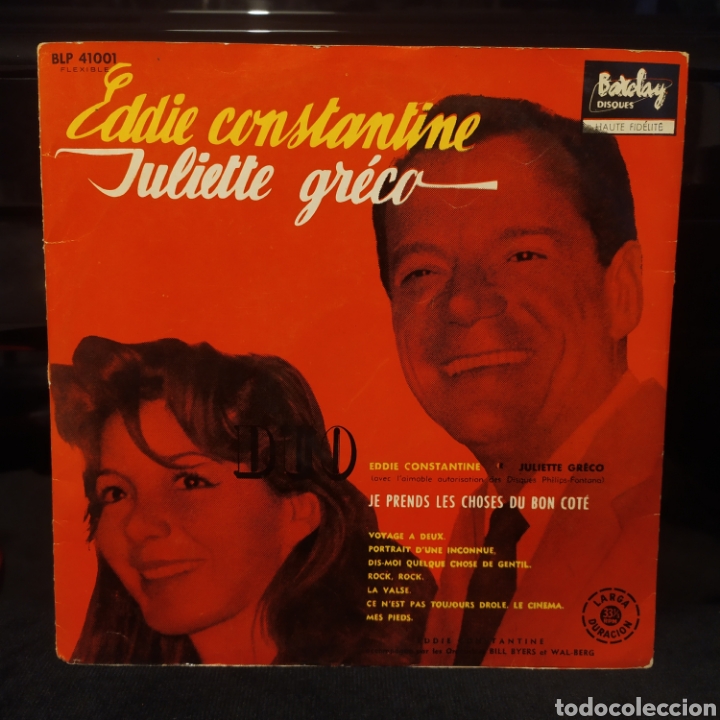 Discos de vinilo: Eddie Constantine y Juliette Gr&eacute;co - Duo 10&rdquo; - Foto 1