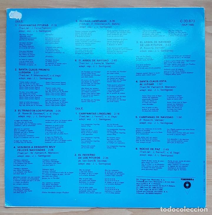 Discos de vinilo: DISCO VINILO LP. LOS PITUFOS CANTAN A LA NAVIDAD. - Foto 2