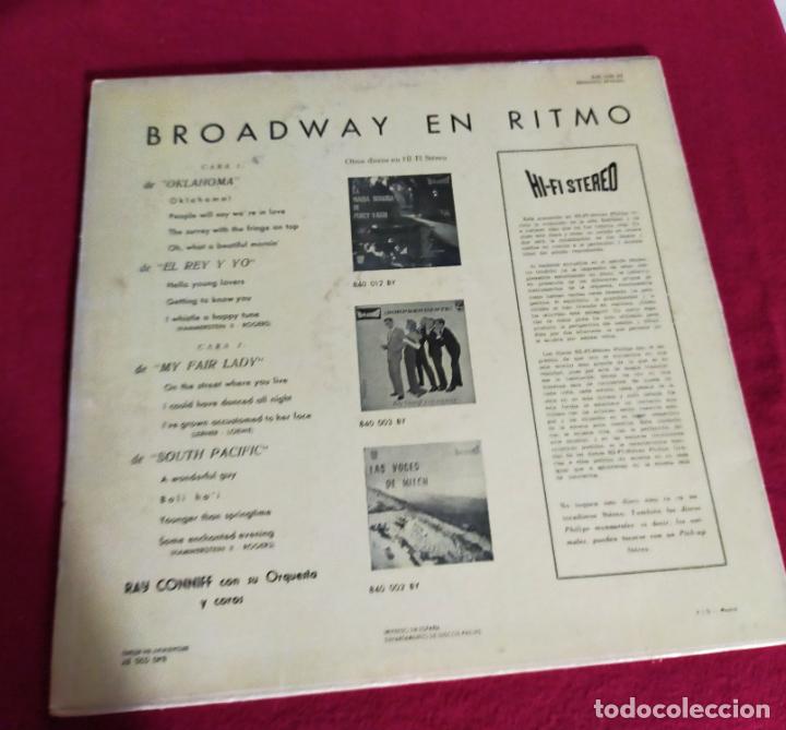 Discos de vinilo: RAY CONNIFF Y SU ORQUESTA : BROADWAY EN RITMO - LP - Foto 2