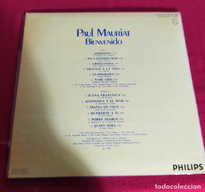 Discos de vinilo: PAUL MAURIAT. BIENVENIDO- LP - Foto 2