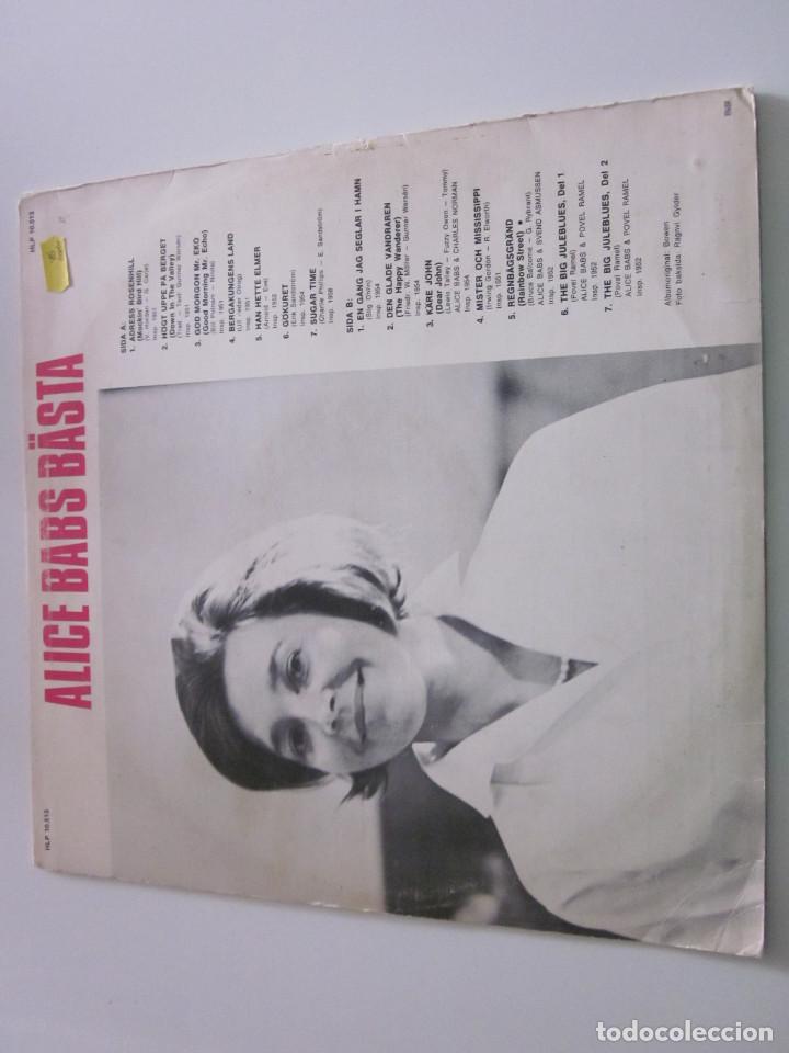 Discos de vinilo: Alice Babs - Alice Babs B&auml;sta (LP, Comp) - Foto 2