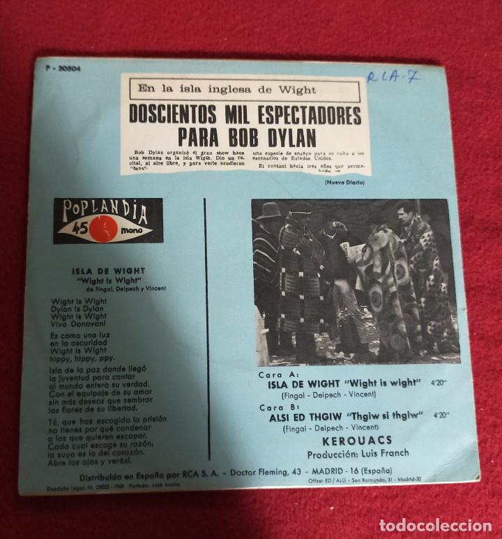 Discos de vinilo: KEROUACS - ISLA DE WIGHT - Foto 2