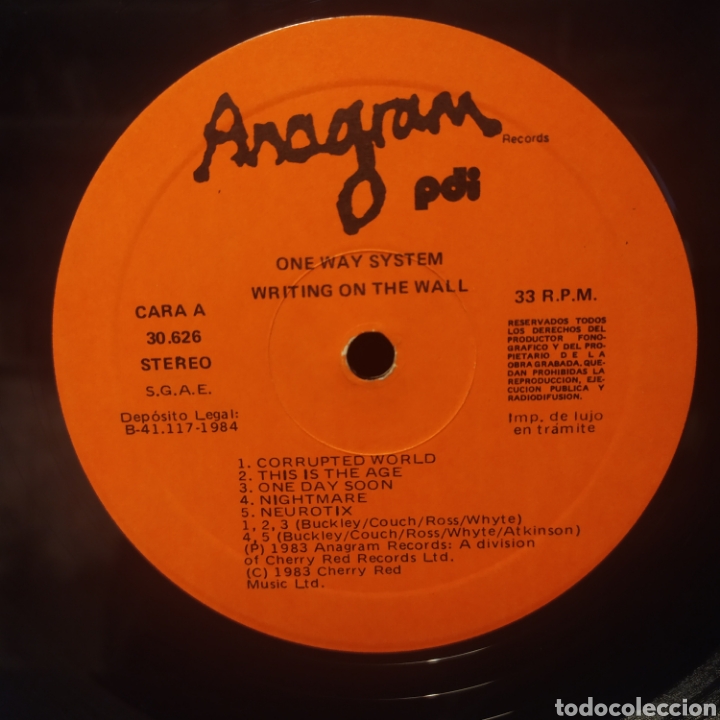 Discos de vinilo: One Way System - Writing On The Wall - Foto 5