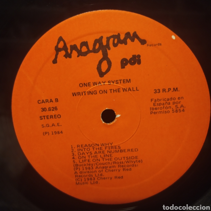 Discos de vinilo: One Way System - Writing On The Wall - Foto 6