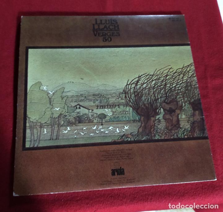 Discos de vinilo: LLUIS LLACH - VERGES 50 - LP - Foto 2