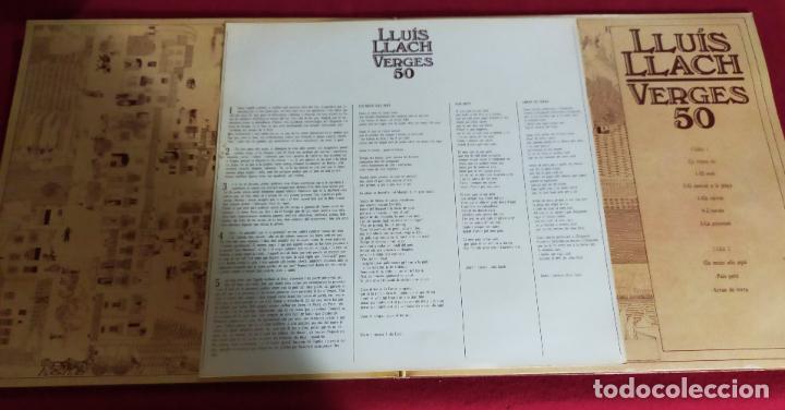 Discos de vinilo: LLUIS LLACH - VERGES 50 - LP - Foto 3