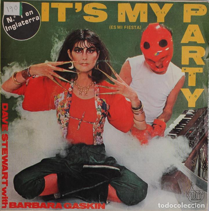 Discos de vinilo: BARBARA GASKIN//IT&acute;S MY PARTY//SINGLE//1981//SNFF - Foto 1