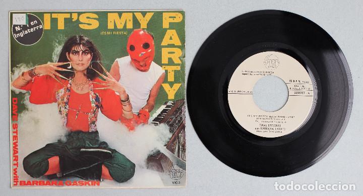 Discos de vinilo: BARBARA GASKIN//IT&acute;S MY PARTY//SINGLE//1981//SNFF - Foto 3