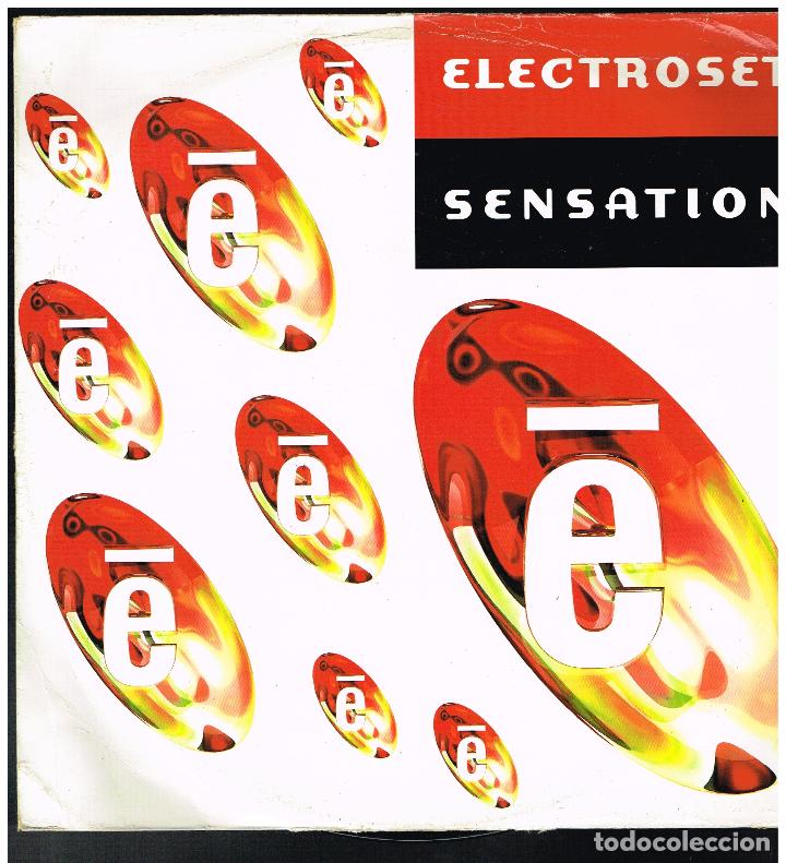 Discos de vinilo: ELECTROSET - SENSATION - MAXI SINGLE 1995 - Foto 1