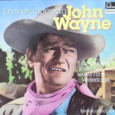 Discos de vinilo: ENINNERUNGEN EL AN JOHN WAYNE LP BANDAS SONORAS . GERMANY. Lote 240024195