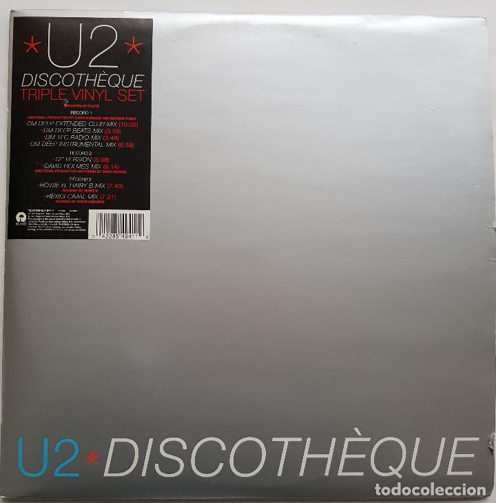 Discos de vinilo: U2. Discoth&egrave;que. Triple maxisingle. Island. 1997 - Foto 2