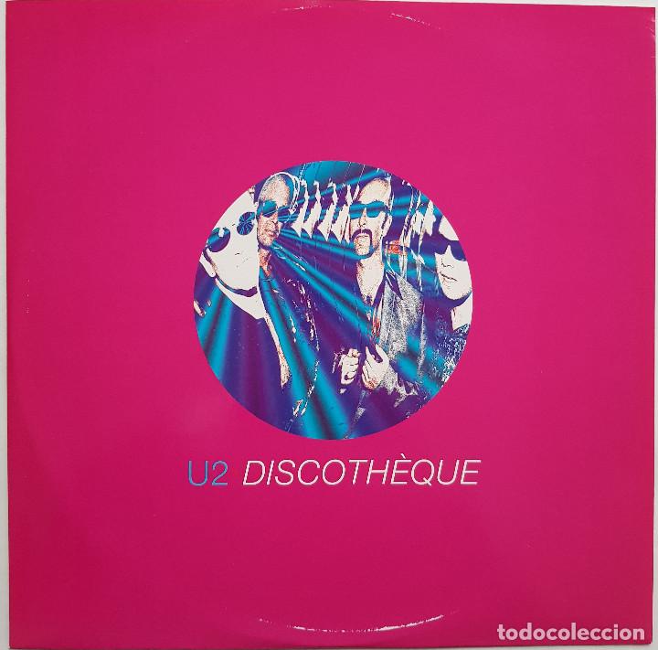 Discos de vinilo: U2. Discoth&egrave;que. Triple maxisingle. Island. 1997 - Foto 7