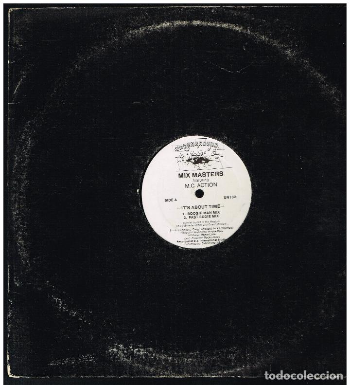 Discos de vinilo: MIX MASTERS - ITS ABOUT TIME - MAXI SINGLE 1989 - ED. USA - Foto 1