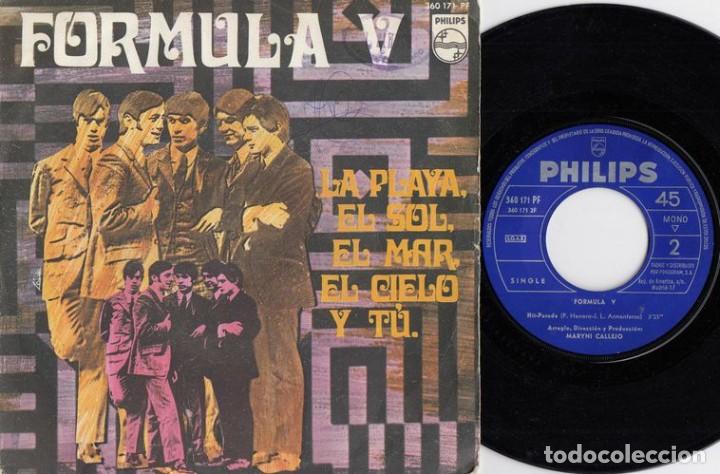 Discos de vinilo: FORMULA V - LA PLAYA EL SOL EL MAR EL CIELO Y TU - SINGLE VINILO -46