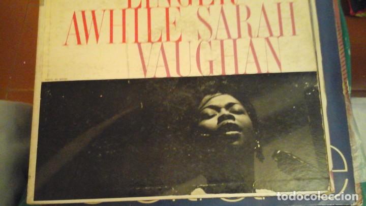 Discos de vinilo: Sarah Vaughan linger awhile - Foto 3