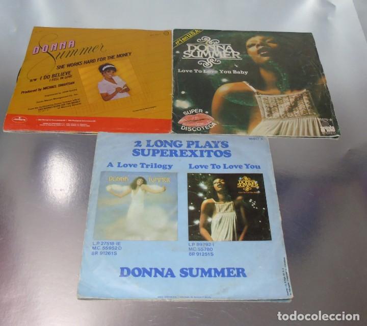 Discos de vinilo: LOTE DE 3 VINILOS -- DONNA SUMMER --- - Foto 2
