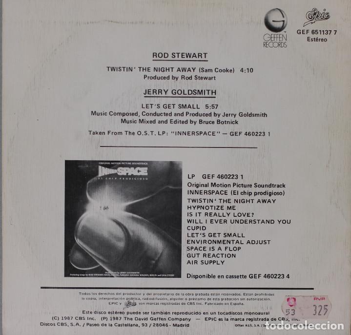 Discos de vinilo: ROD STEWART//INNER SPACE//BSO//SINGLE//1987//GEFFEN - Foto 2