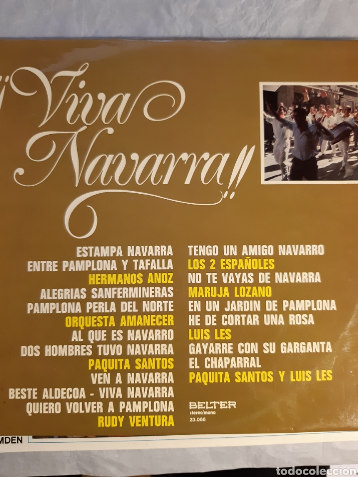 Discos de vinilo: 3 LP DE MUSICA NAVARRA Y LOS CHIMBEROS - Foto 2