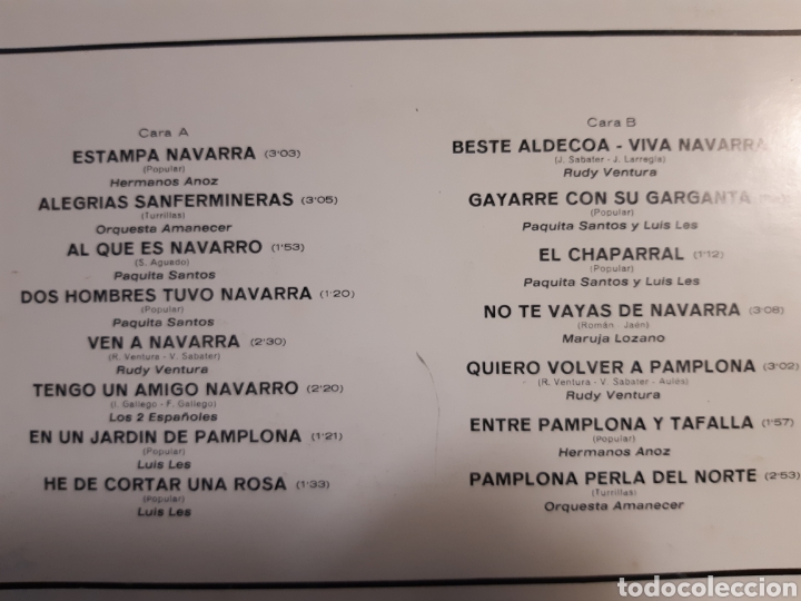 Discos de vinilo: 3 LP DE MUSICA NAVARRA Y LOS CHIMBEROS - Foto 3