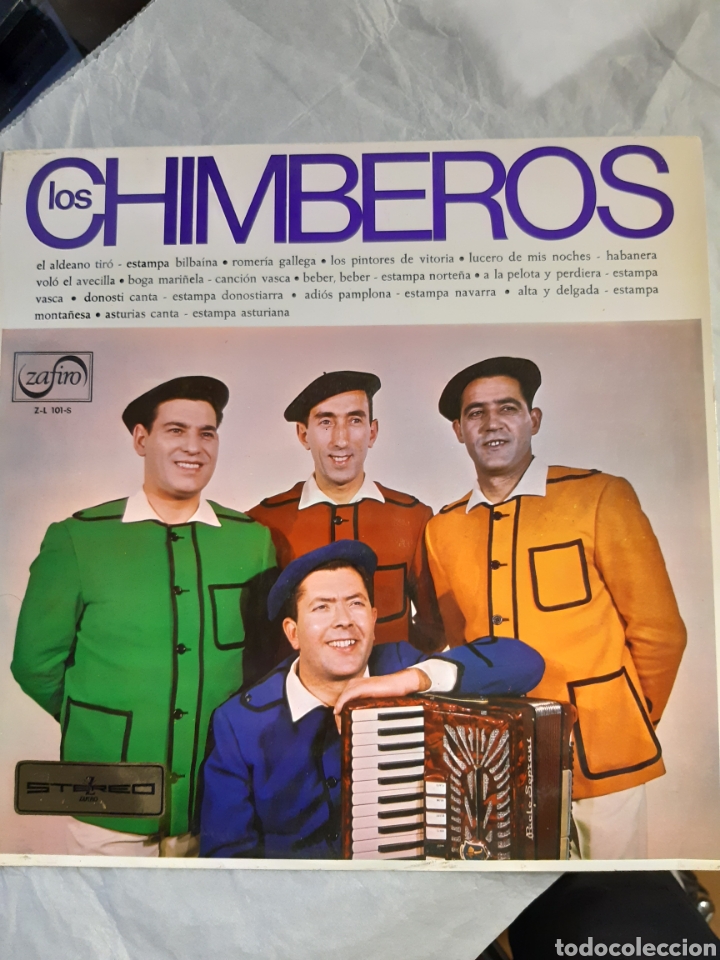Discos de vinilo: 3 LP DE MUSICA NAVARRA Y LOS CHIMBEROS - Foto 6
