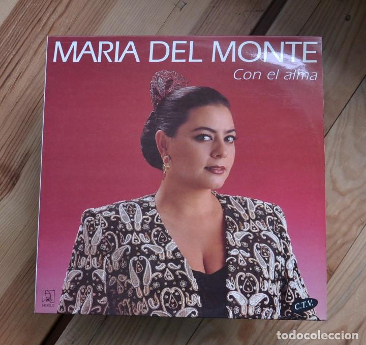 Discos de vinilo: Mar&iacute;a Del Monte - Con El Alma LP 1992 - Foto 1