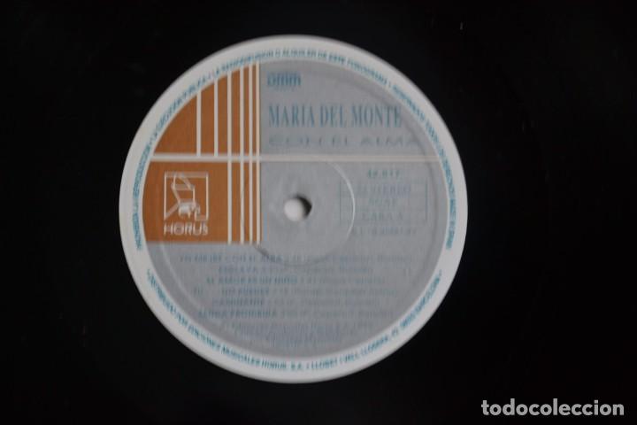 Discos de vinilo: Mar&iacute;a Del Monte - Con El Alma LP 1992 - Foto 3