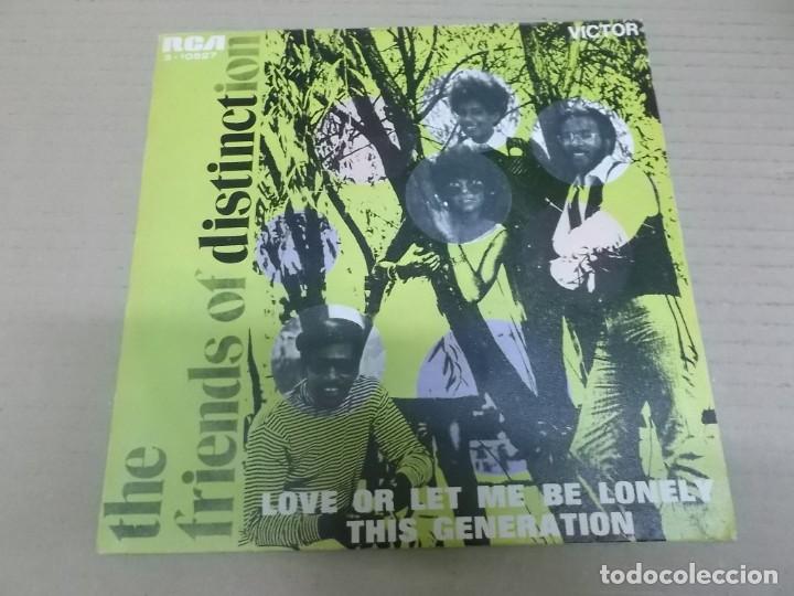 Discos de vinilo: THE FRIENDS OF DISTINCTION (SN) LOVE OR LEAVE ME BE LONELY A&Ntilde;O 1970