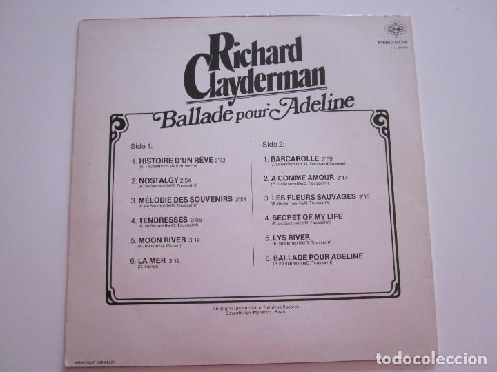 Discos de vinilo: Richard Clayderman - Ballade Pour Adeline (LP, Comp) - Foto 2