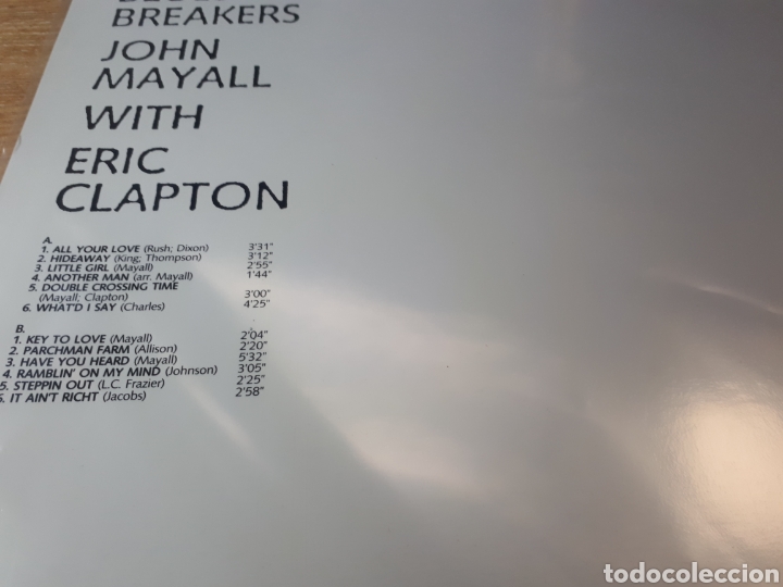 Discos de vinilo: JOHN MAYALL WITH ERIC CLAPTON - Foto 2