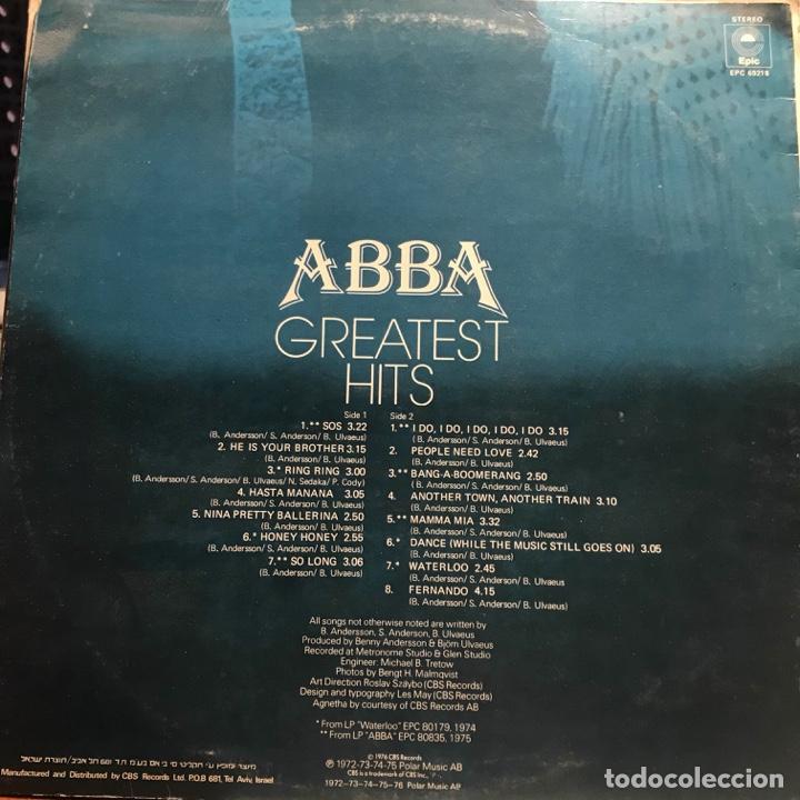 Discos de vinilo: Greatest hits -ABBA-. Edici&oacute;n de Israel - Foto 2
