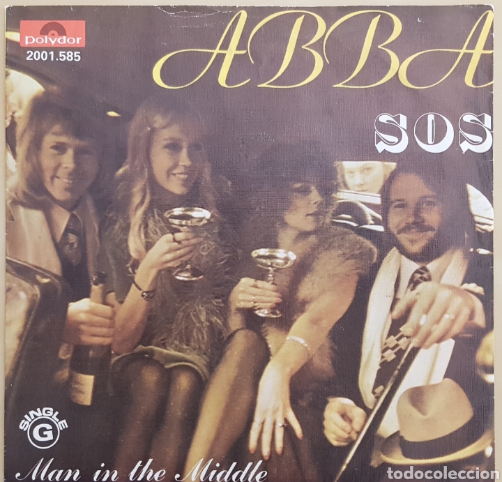 Discos de vinilo: Abba single SOS Portugal - Foto 1