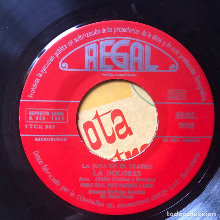 Discos de vinilo: La jota en el teatro. La Dolores - Foto 4