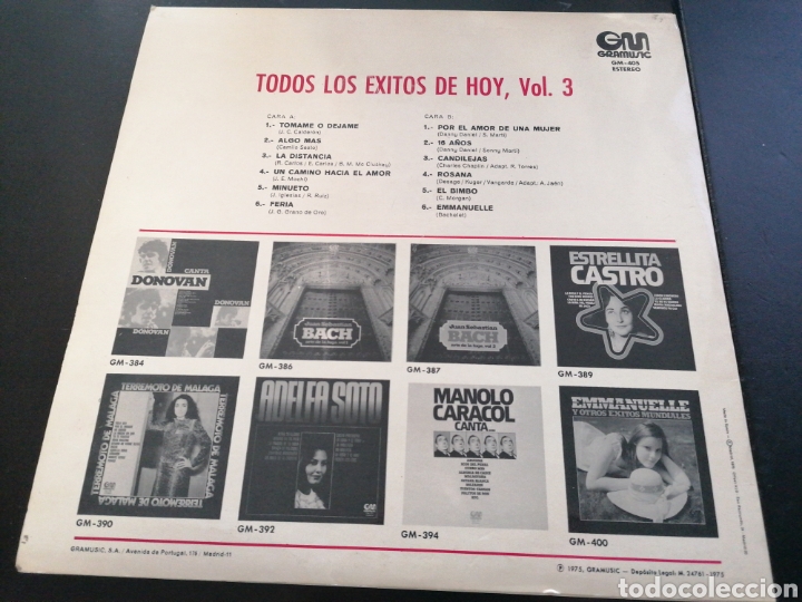 Discos de vinilo: Todos los &Eacute;xitos de Hoy Vol. 3 LP - Foto 2