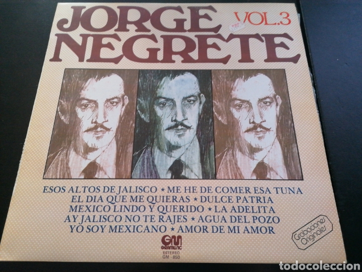 Discos de vinilo: Jorge Negrete - Vol. 3 LP - Foto 1