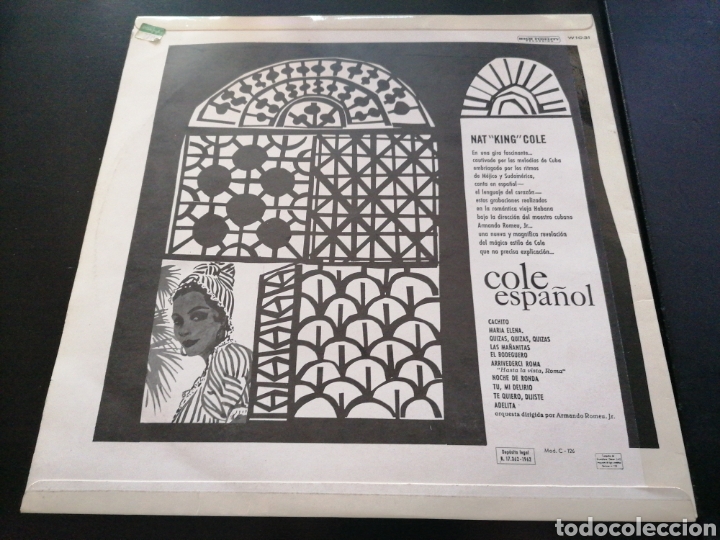 Discos de vinilo: Nat King Cole - Cole Espa&ntilde;ol LP - Foto 2